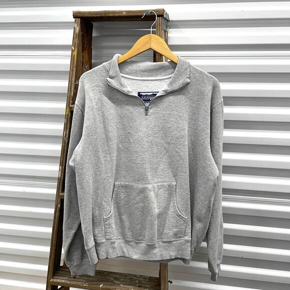 Vintage L.L. Bean by Russell Athletic Quarter Zip Sweatshirt - Picture 1 of 3